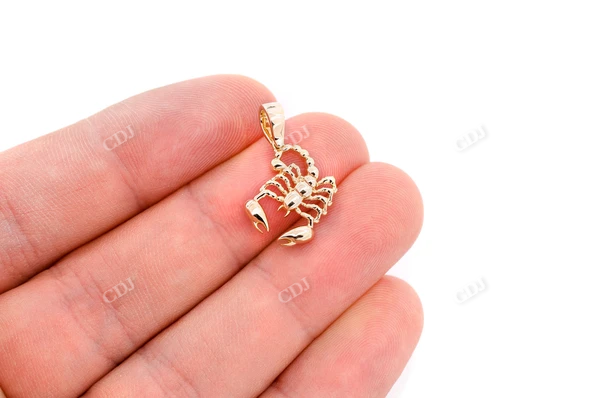 Mini Solid Scorpion Pendant  customdiamjewel   