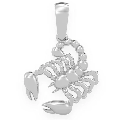 Mini Solid Scorpion Pendant  customdiamjewel   