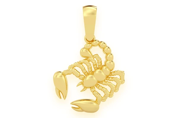 Mini Solid Scorpion Pendant  customdiamjewel   