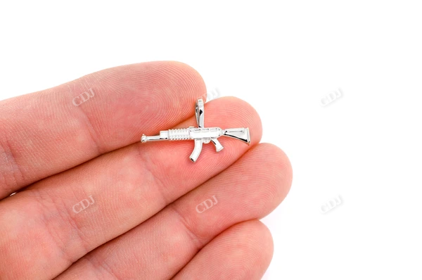 Solid AK47 Gun Pendant  customdiamjewel   