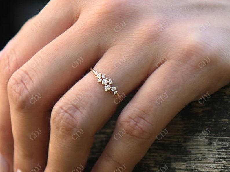 0.30CTW Lab Grown Diamond Cluster Ring  customdiamjewel   