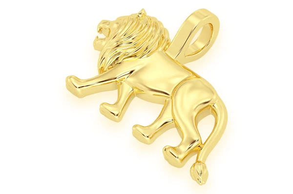 Solid Lion Pendant  customdiamjewel   