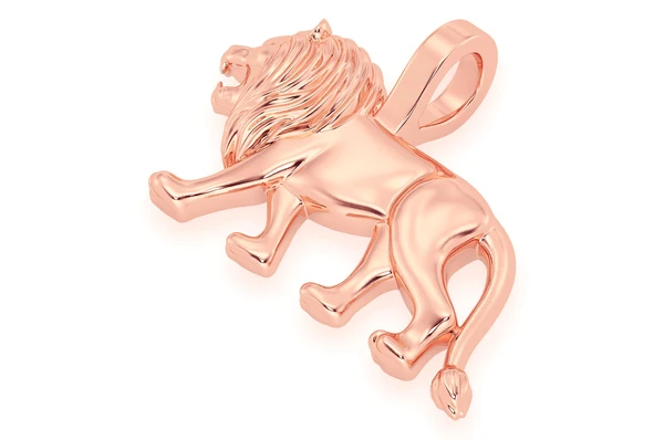 Solid Lion Pendant  customdiamjewel   