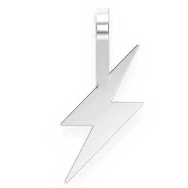 Mini Lightning Bolt Emoji Gold Pendant  customdiamjewel   