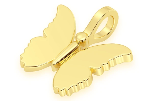 Gold Butterfly Pendant  customdiamjewel   