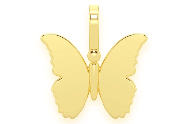 Gold Butterfly Pendant  customdiamjewel   