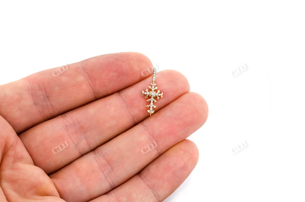 0.10CTW Filigree Cross Pendant  customdiamjewel   