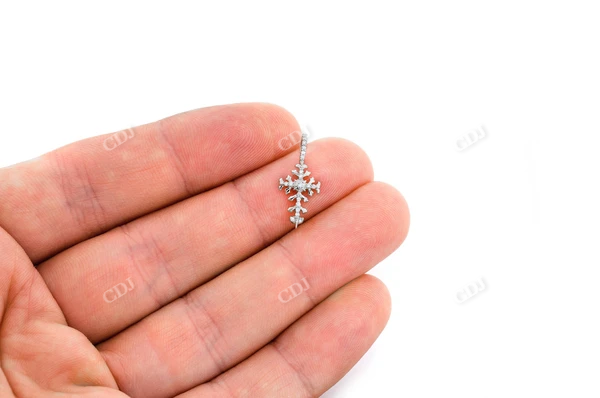 0.10CTW Filigree Cross Pendant  customdiamjewel   