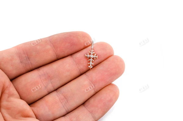 0.10CTW Filigree Cross Pendant  customdiamjewel   