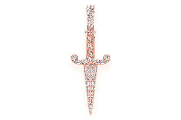 1.60CTW Dagger Pendant  customdiamjewel   