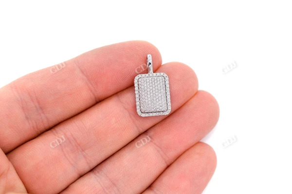 0.60CTW Pave Pillow Pendant  customdiamjewel   