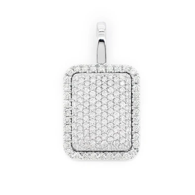 0.60CTW Pave Pillow Pendant  customdiamjewel   