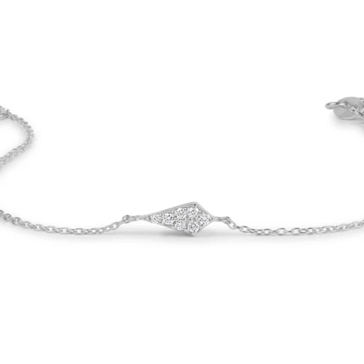 0.10ctw Pave Lab Grown Diamond Bracelet  customdiamjewel Sterling Silver White Gold VVS-EF