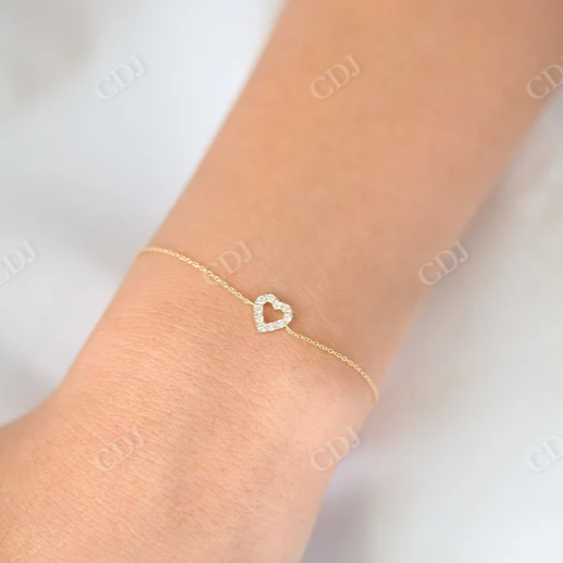 0.10ctw Heart Lab Grown Diamond Bracelet  customdiamjewel   