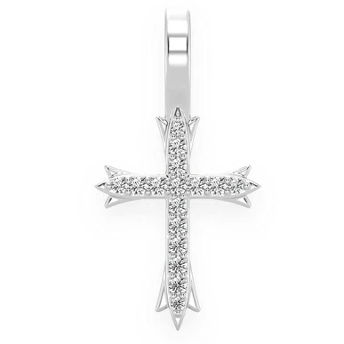 0.10CTW Round Diamond Cross Pendant  customdiamjewel   