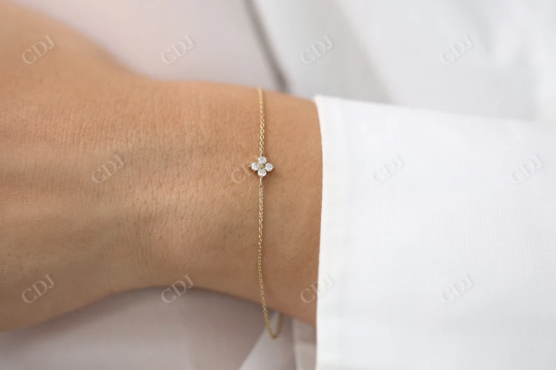 0.14ctw Cluster Lab Grown Diamond Bracelet  customdiamjewel   