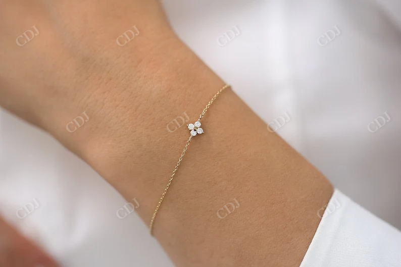 0.14ctw Cluster Lab Grown Diamond Bracelet  customdiamjewel   