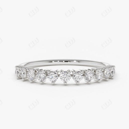 0.32CTW Stacking Lab Grown Diamond Wedding Band  customdiamjewel 10KT White Gold VVS-EF