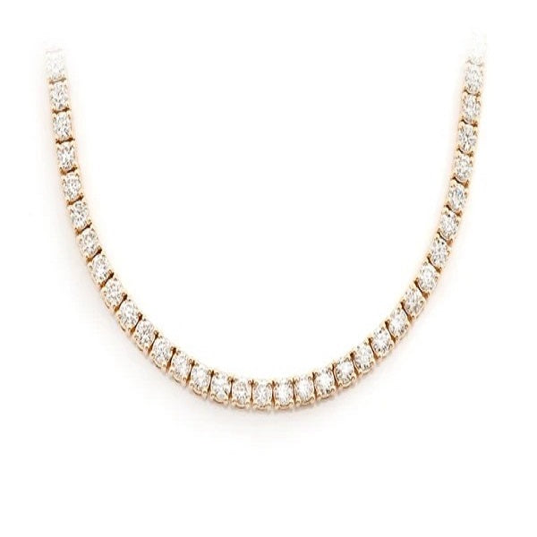 Diamond Gold Fashion Tennis Bridal Necklace  customdiamjewel   