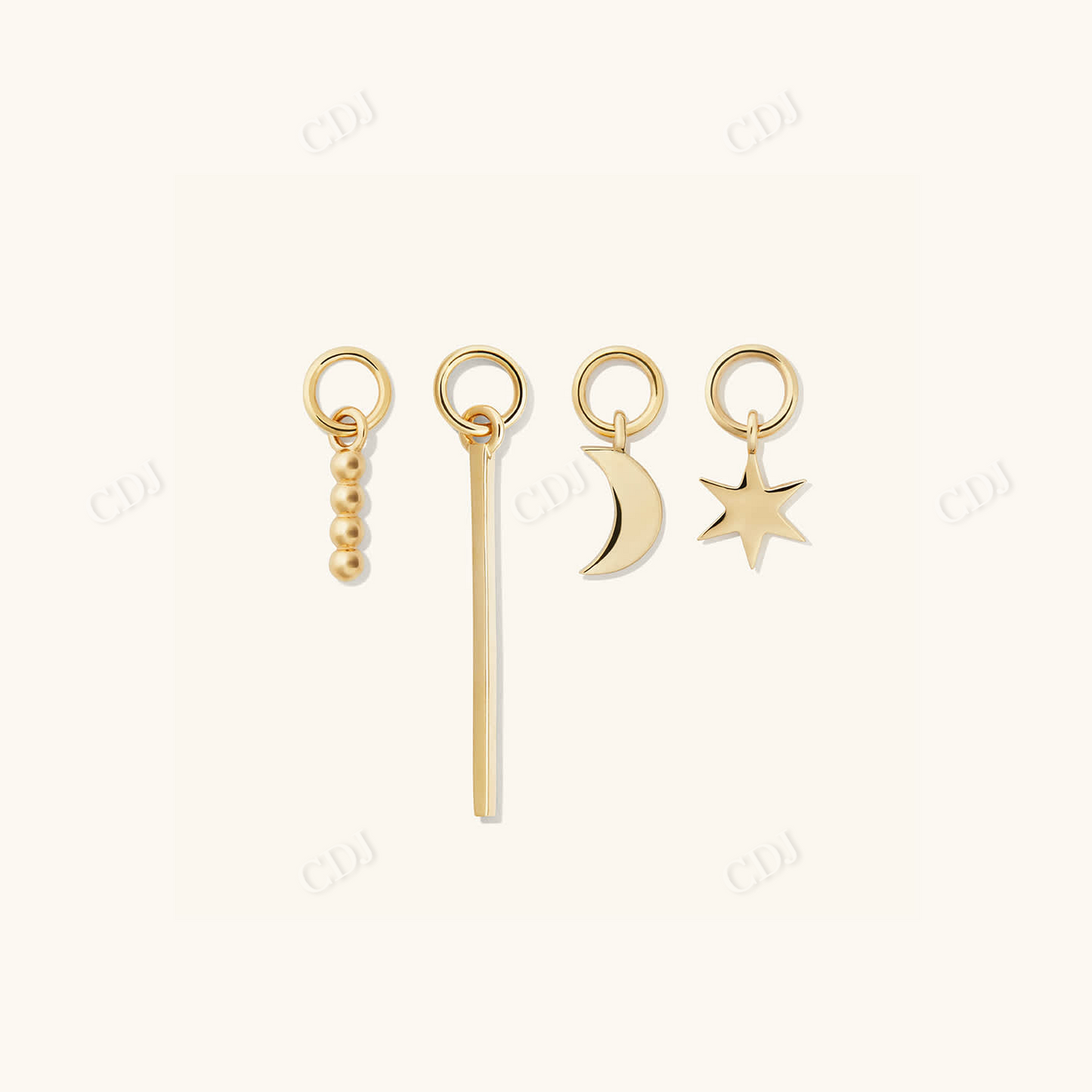 Single Star Charm for Hoop Earrings For Girls  customdiamjewel   