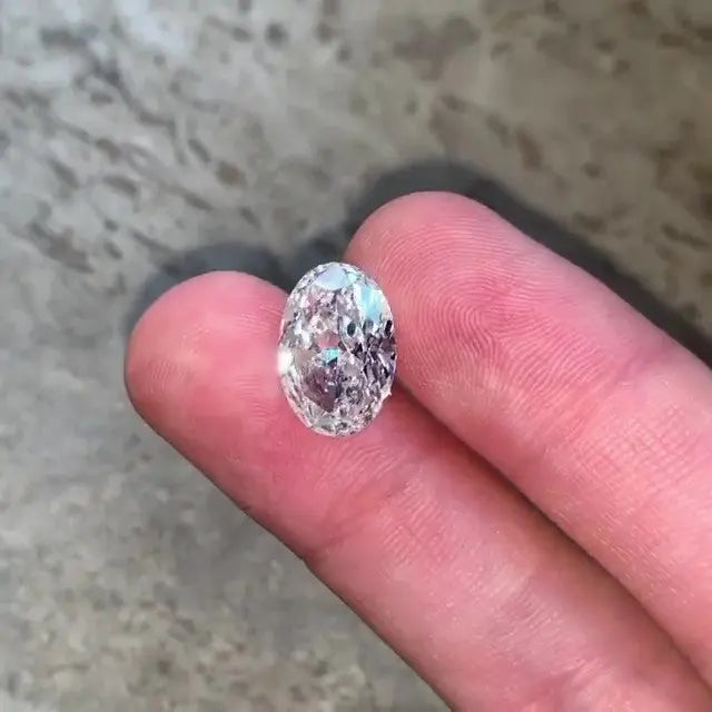 5.0CT Oval Brilliant Cut Loose Moissanite  customdiamjewel   