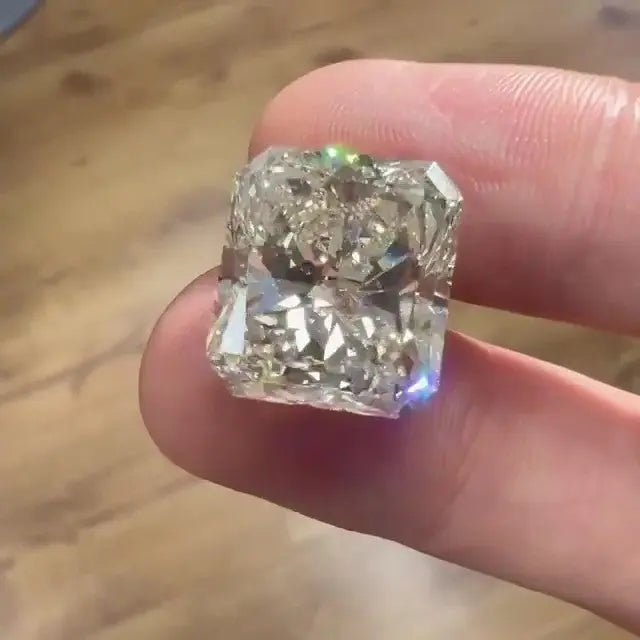 2.0CT Radiant Cut Loose Moissanite  customdiamjewel   