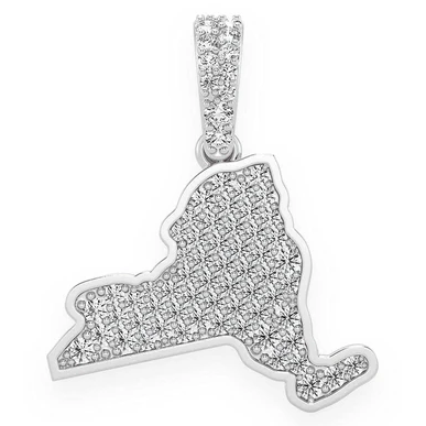 0.33CTW New York State Pendant  customdiamjewel   