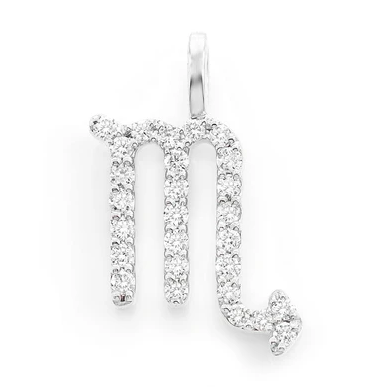 0.10 CTW Scorpio Zodiac Diamond Pendant  customdiamjewel   