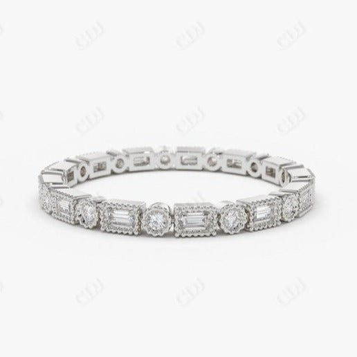 0.50CTW Multi Shape Lab Grown Diamond Wedding Band  customdiamjewel Sterling Silver White Gold VVS-EF