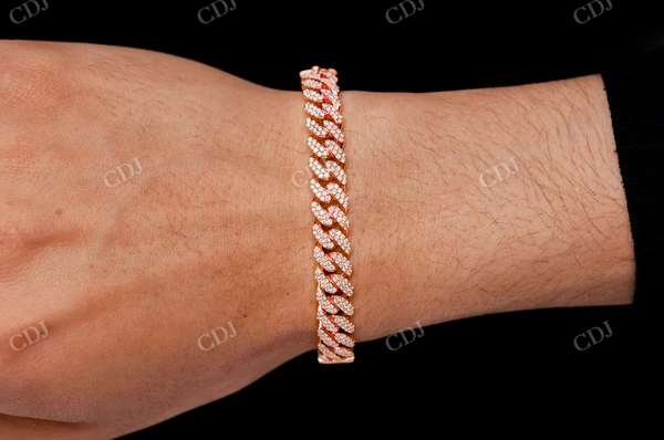 High Quality Diamond Cuban Bangle Bracelet  customdiamjewel   