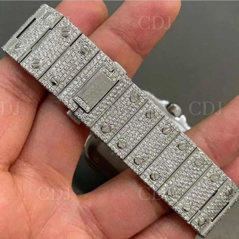 Hip Hop Diamond Fashion Luxury Quartz Watch (23 To 26 Carat)  customdiamjewel   