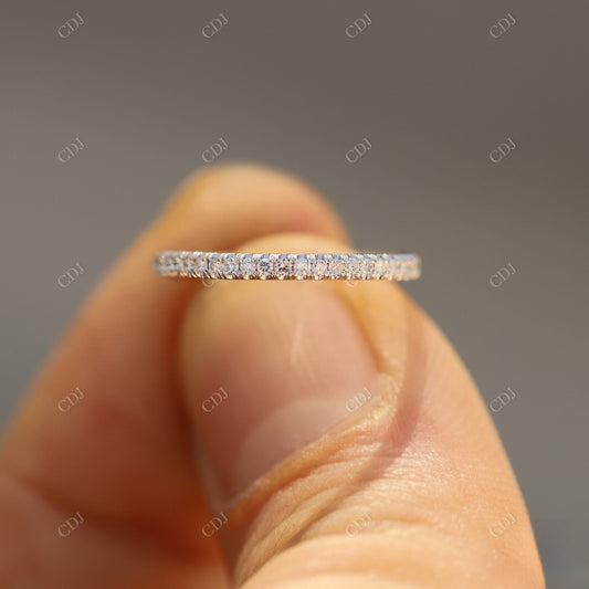 0.15CTW White Gold CVD Diamond Wedding Band  customdiamjewel   