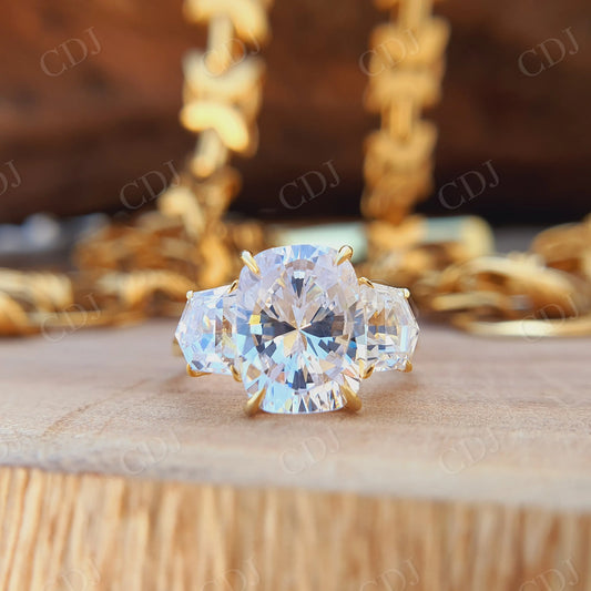 6.0CT Cushion Cut Moissanite Engagement Ring  customdiamjewel   