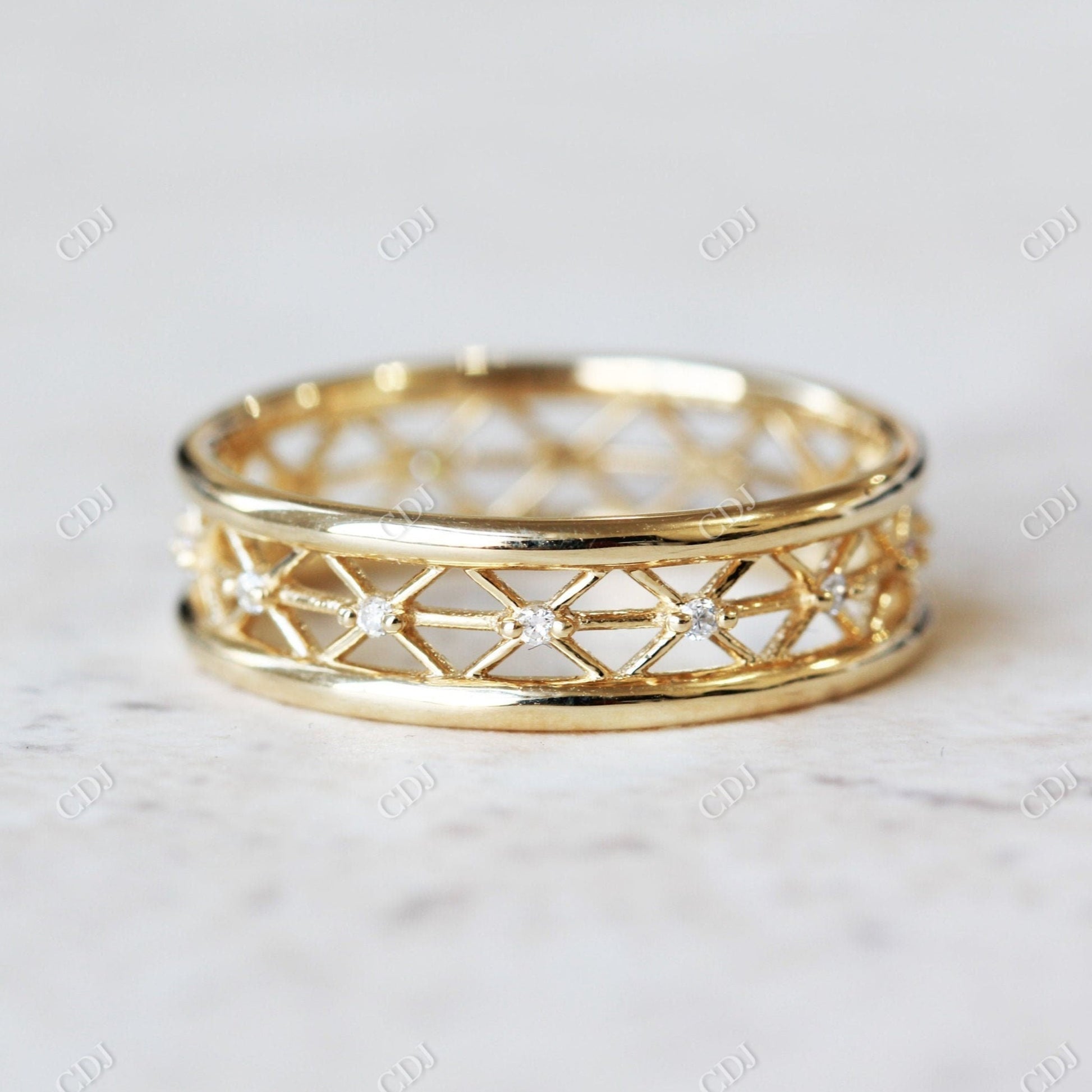 Alternative Unique Full Eternity Bridal Wedding Band  customdiamjewel   