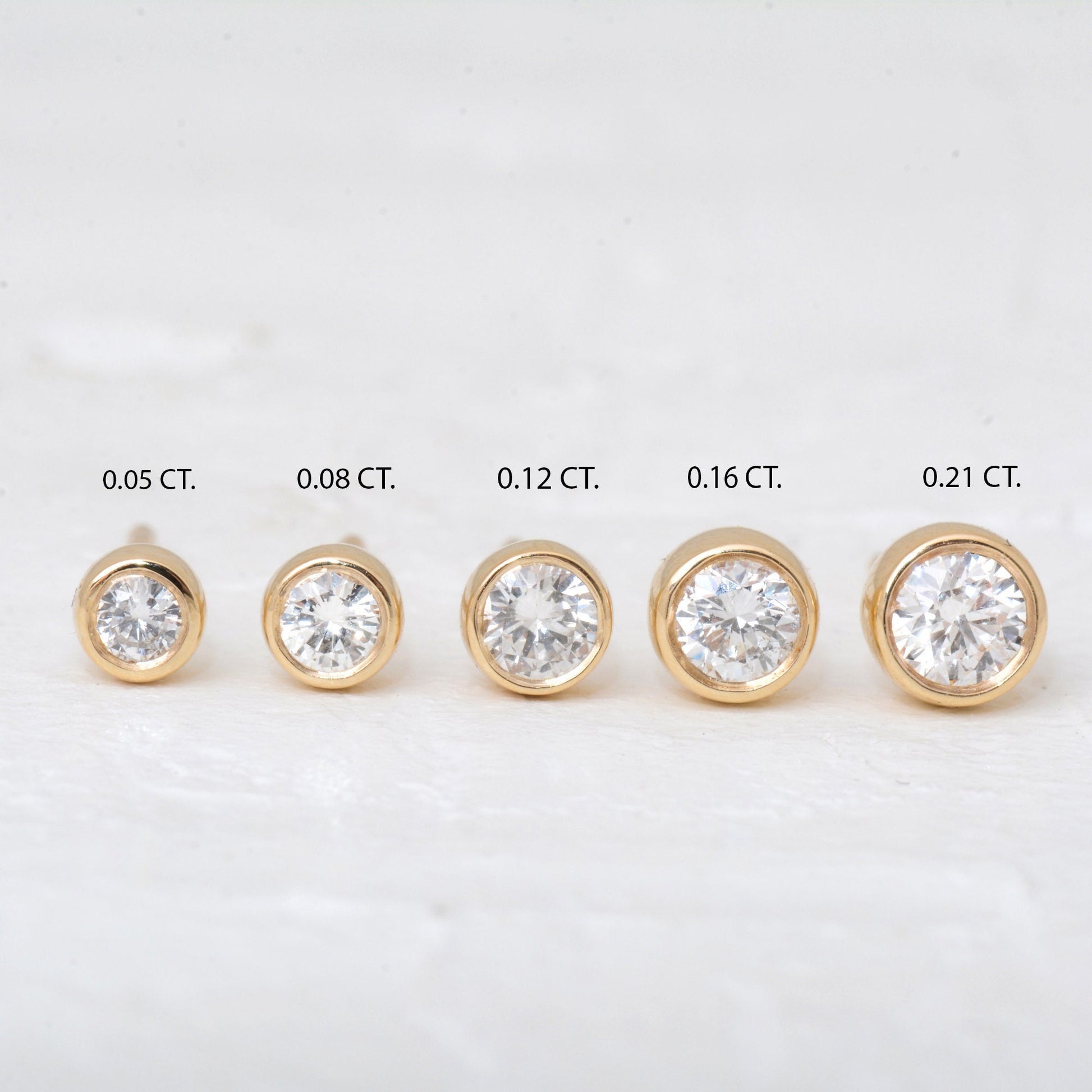 Moissanite Round Stud Diamond Earrings  customdiamjewel   