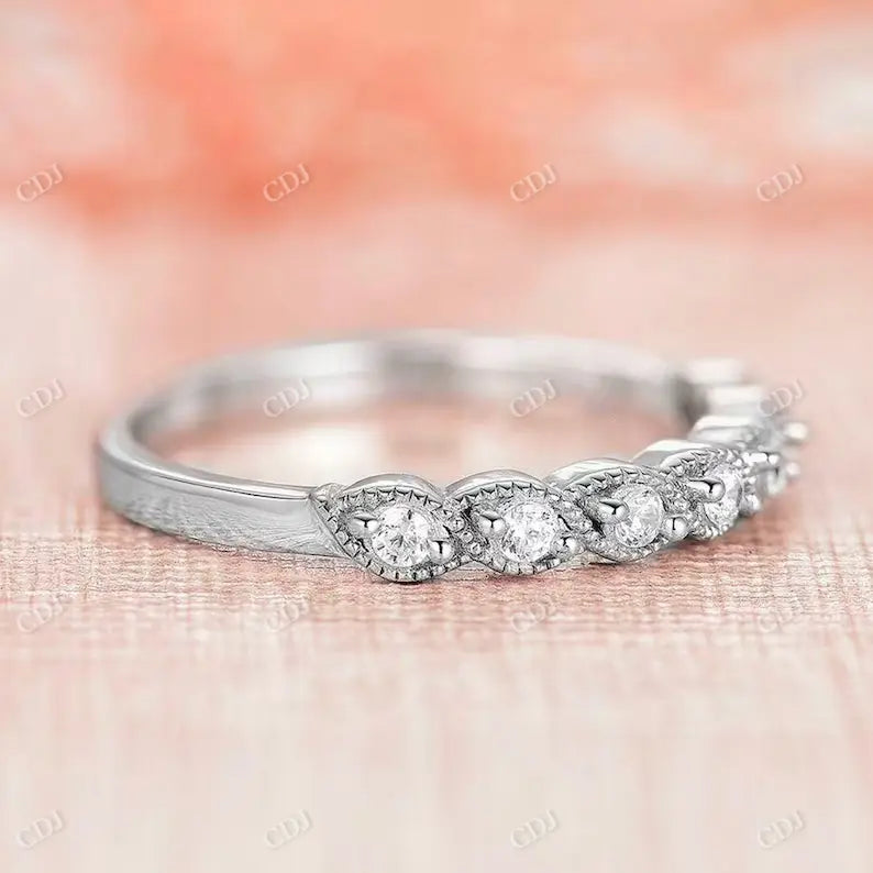 0.50CTW White Diamond Filigree Wedding Band  customdiamjewel   