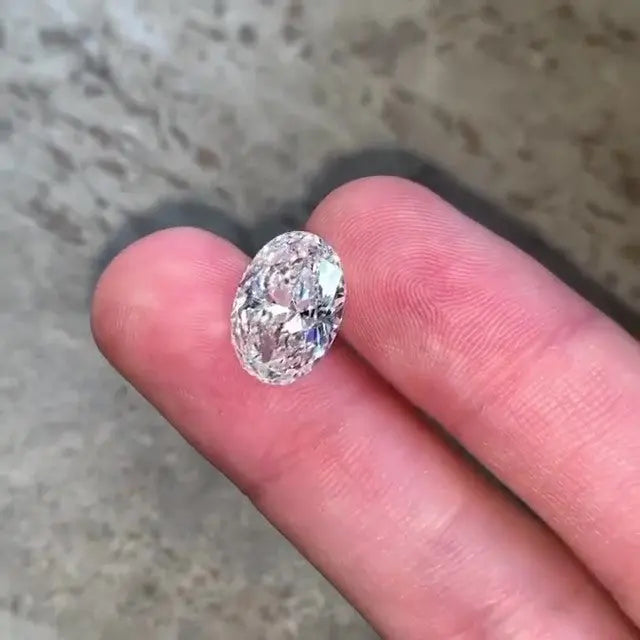 5.0CT Oval Brilliant Cut Loose Moissanite  customdiamjewel   