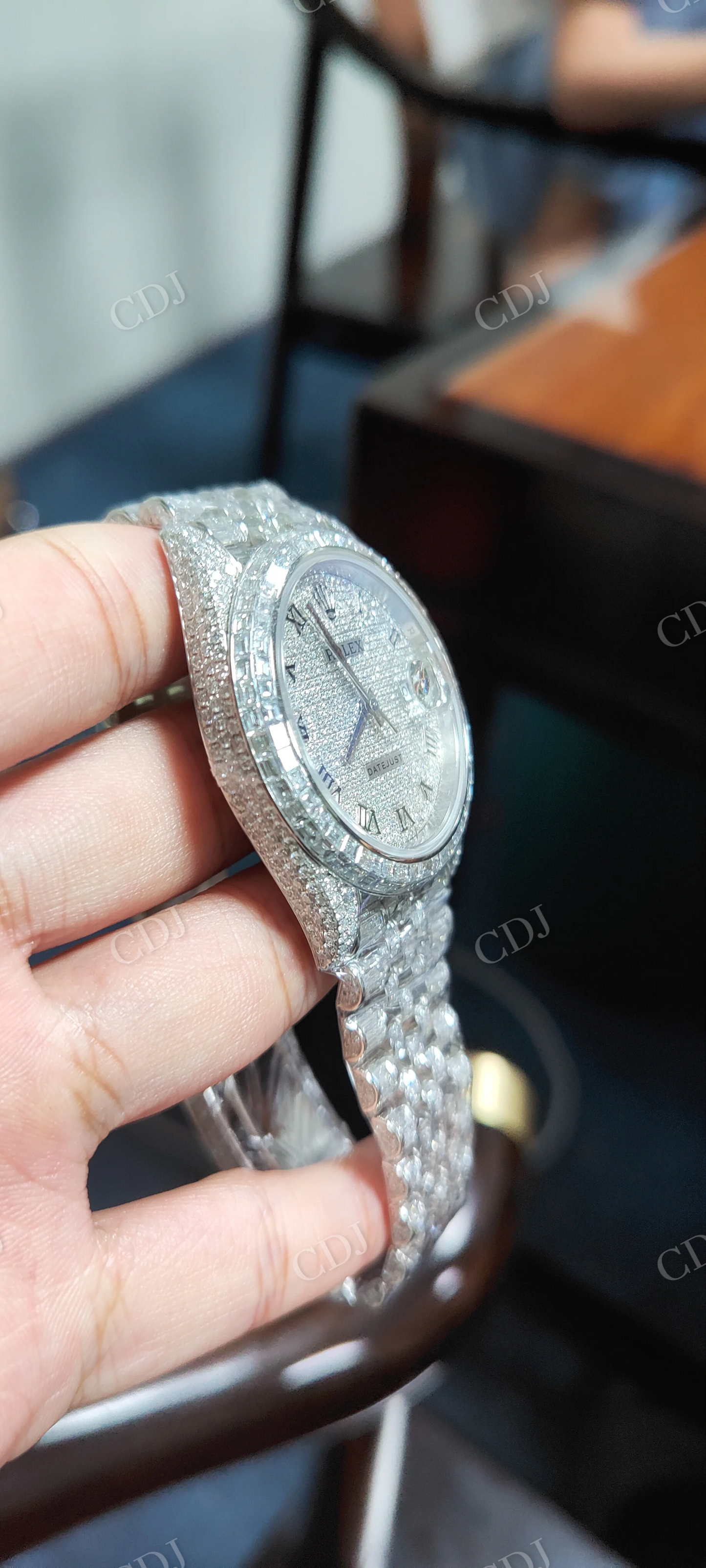 Customized Rolex Hip Hop Diamond Watch  customdiamjewel   