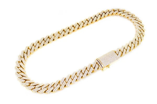 Diamond Miami Cuban Chain Hip Hop Necklace  customdiamjewel   