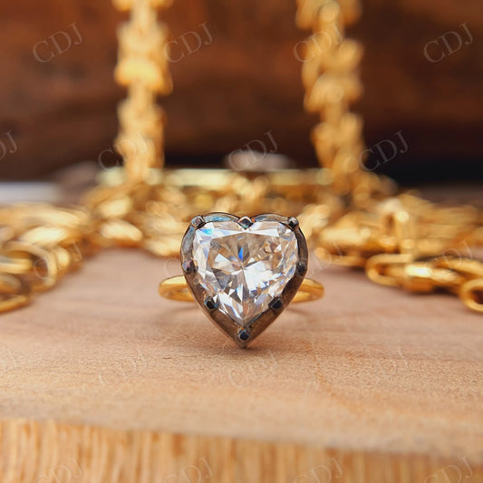 3.50CT Heart Cut Moissanite Engagement Ring  customdiamjewel   