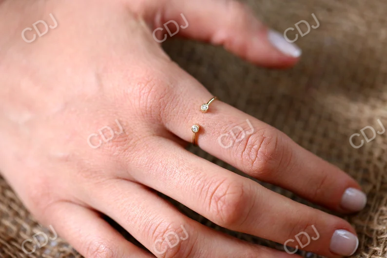 Dual Open Diamond His and Hers Promise Wedding Ring  customdiamjewel   