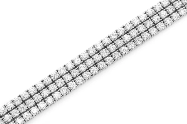 Moissanite Diamond Three Row Prong Set Tennis Bracelet  customdiamjewel   