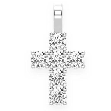 1.25CTW Rocks Cross Pendant  customdiamjewel   