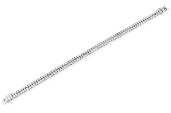 Moissanite Diamond Two Row Prong Set Tennis Bracelet  customdiamjewel   