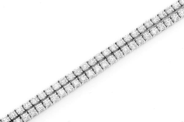 Moissanite Diamond Two Row Prong Set Tennis Bracelet  customdiamjewel   