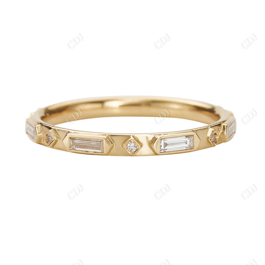 Vintage style 0.18ctw Lab Grown Diamond Wedding Band  customdiamjewel 10KT Yellow Gold VVS-EF