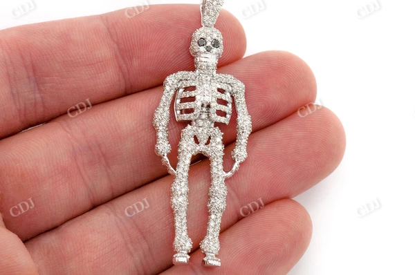 2.75CTW Skeleton Hip Hop Pendant  customdiamjewel   