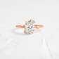 Oval Cut Moissanite Antique Style Engagement Ring  customdiamjewel 10KT Rose Gold VVS-EF