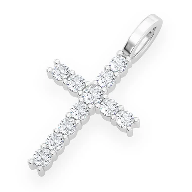 One Row Round Diamond Hip Hop Pendant  customdiamjewel   