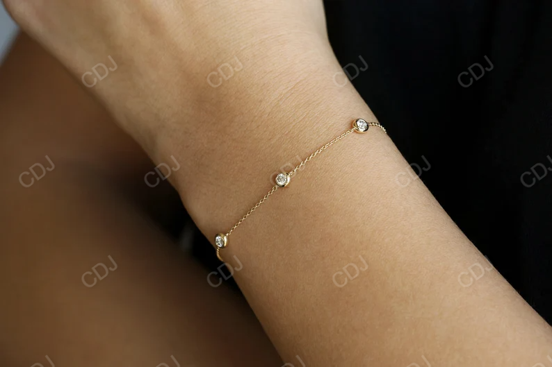 0.50ctw 14k Gold Lab Grown Diamond Bracelet  customdiamjewel   